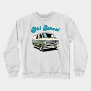 OLD SCHOOL // Retro Style Original Design Crewneck Sweatshirt